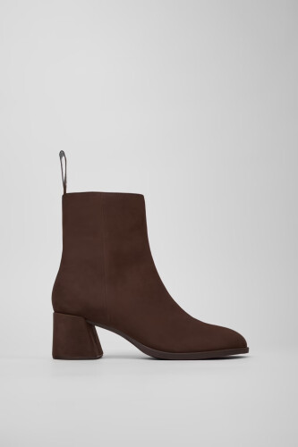 Kadın Kora Deri Bot - Koyu Kahverengi - Camper