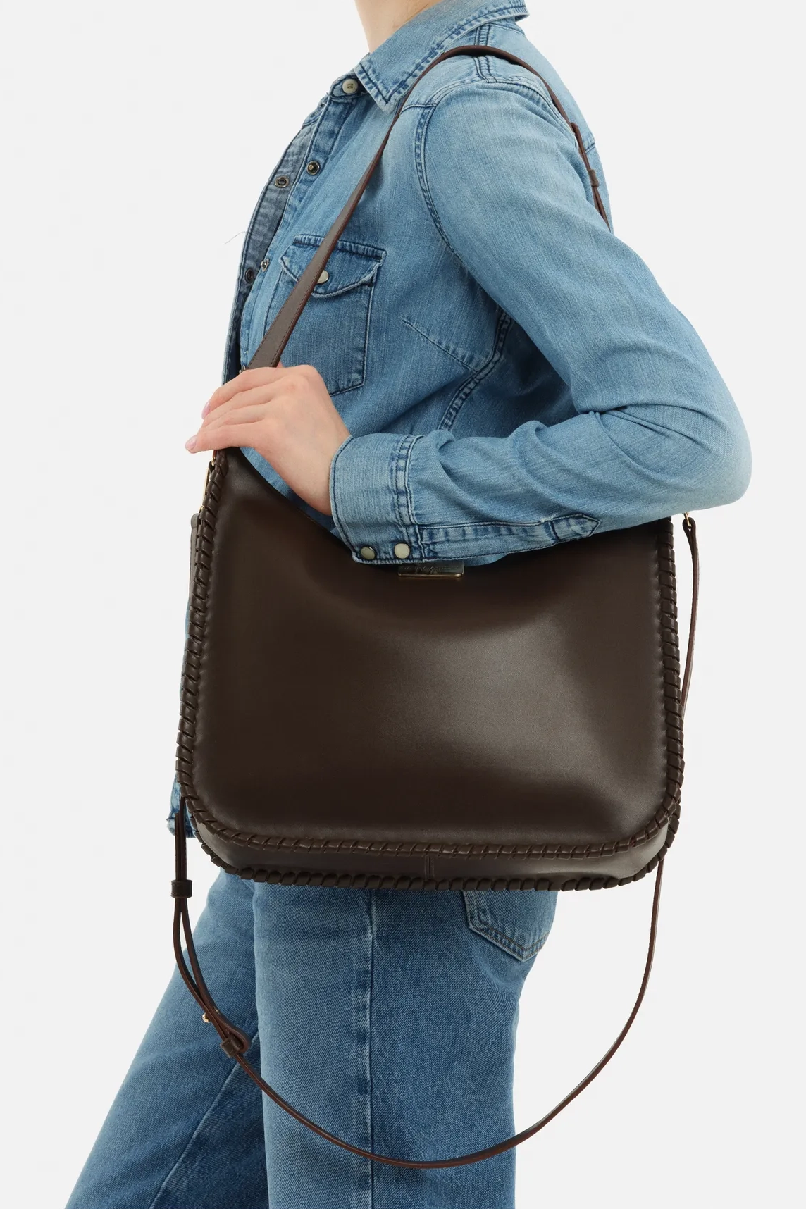 Kadın Laura Ashley Büyük Boy Alışveriş Çantası - Koyu Kahverengi 