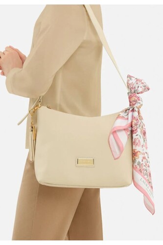 Kadın Laura Ashley Büyük Boy Alışveriş Çantası - Krem 