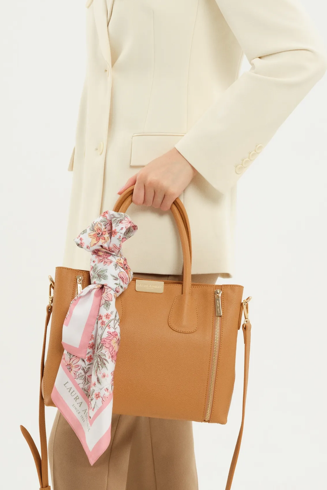 Kadın Laura Ashley El ve Omuz Çantası - Camel 