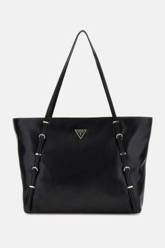 Kadın LEVIA Toka Detaylı Shopper Çanta - Siyah 