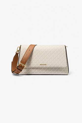 Kadın Lg Messenger Omuz Çantası - Krem/Kahverengi - Michael Kors