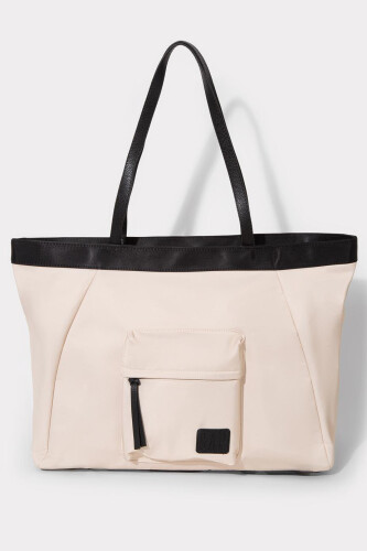 Kadın Logo Omuz Çantası - Bej 