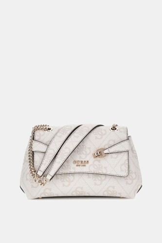 Kadın Lorelei 4G logolu Rahat Çapraz Çanta - Krem 