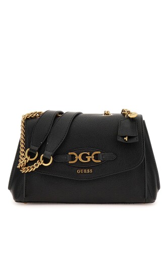 Kadın Malva Omuz Çantası - Siyah - Guess