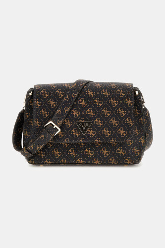 Kadın MERIDIAN FLAP Omuz Çantası - Kahve - Guess