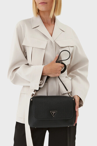 Kadın Merıdıan Omuz Çantası-Siyah - Guess