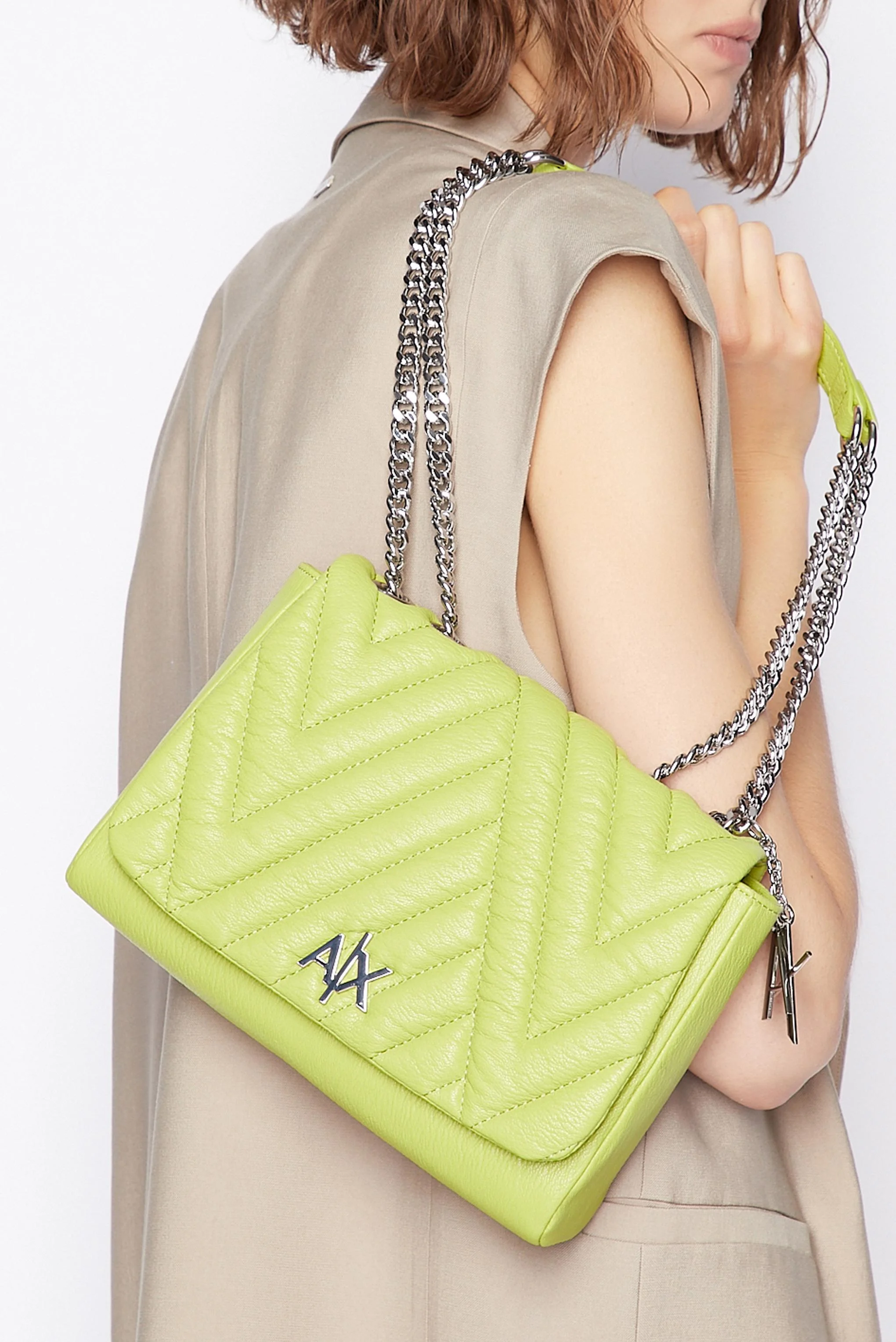 Kadın Mini Omuz Çantası-Yeşil 