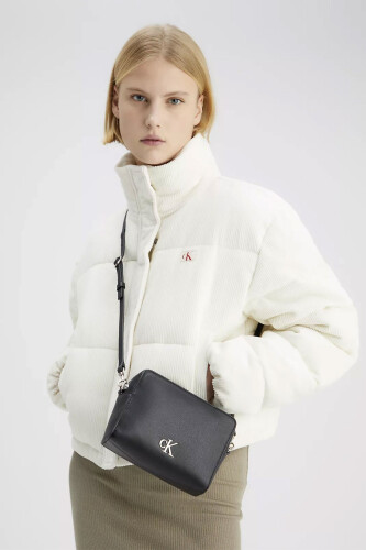 Kadın MINIMAL MONOGRAM CAMERA Çanta - Siyah 