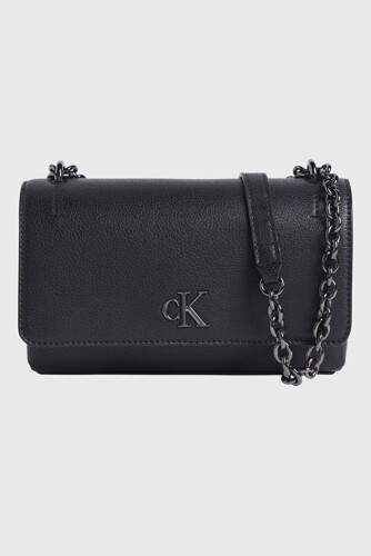 Kadın Minimal Monogram Çanta - Siyah 