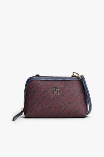 Kadın Monoplay Çapraz Askılı Çanta - Bordo/Lacivert 