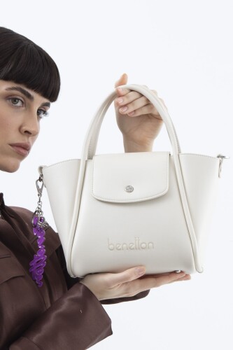 Kadın Naturel El Çantası - Beyaz 