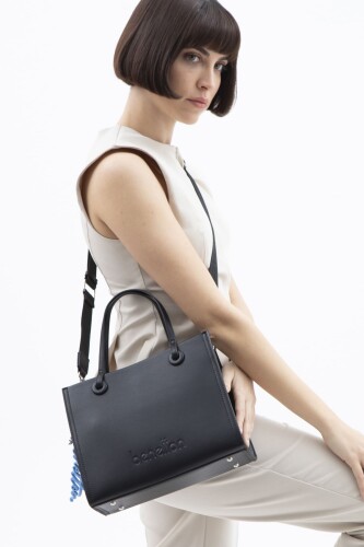 Kadın Naturel El Çantası - Siyah 