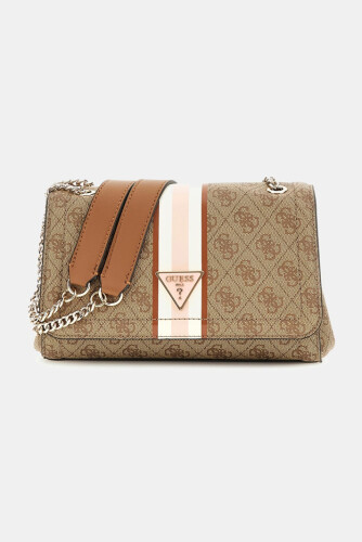 Kadın Noelle Logolu Mini Çapraz Çanta - Bej - Guess