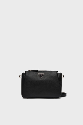 Kadın NOELLE TRI Logolu Çıkarılabilir Askılı Çanta - Siyah - Guess