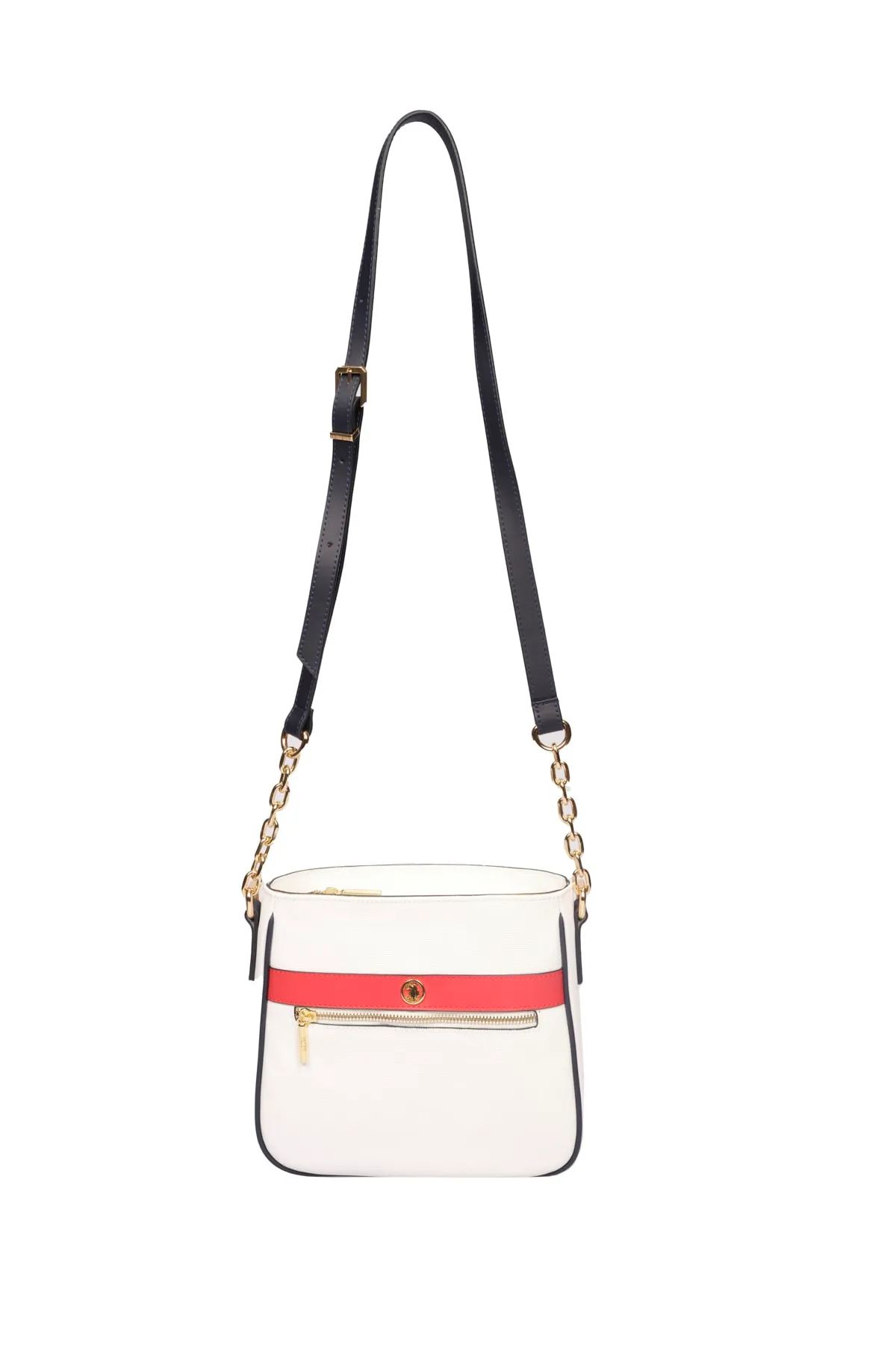 Kadın Omuz Çantası-Beyaz Kırmızı Lacivert 