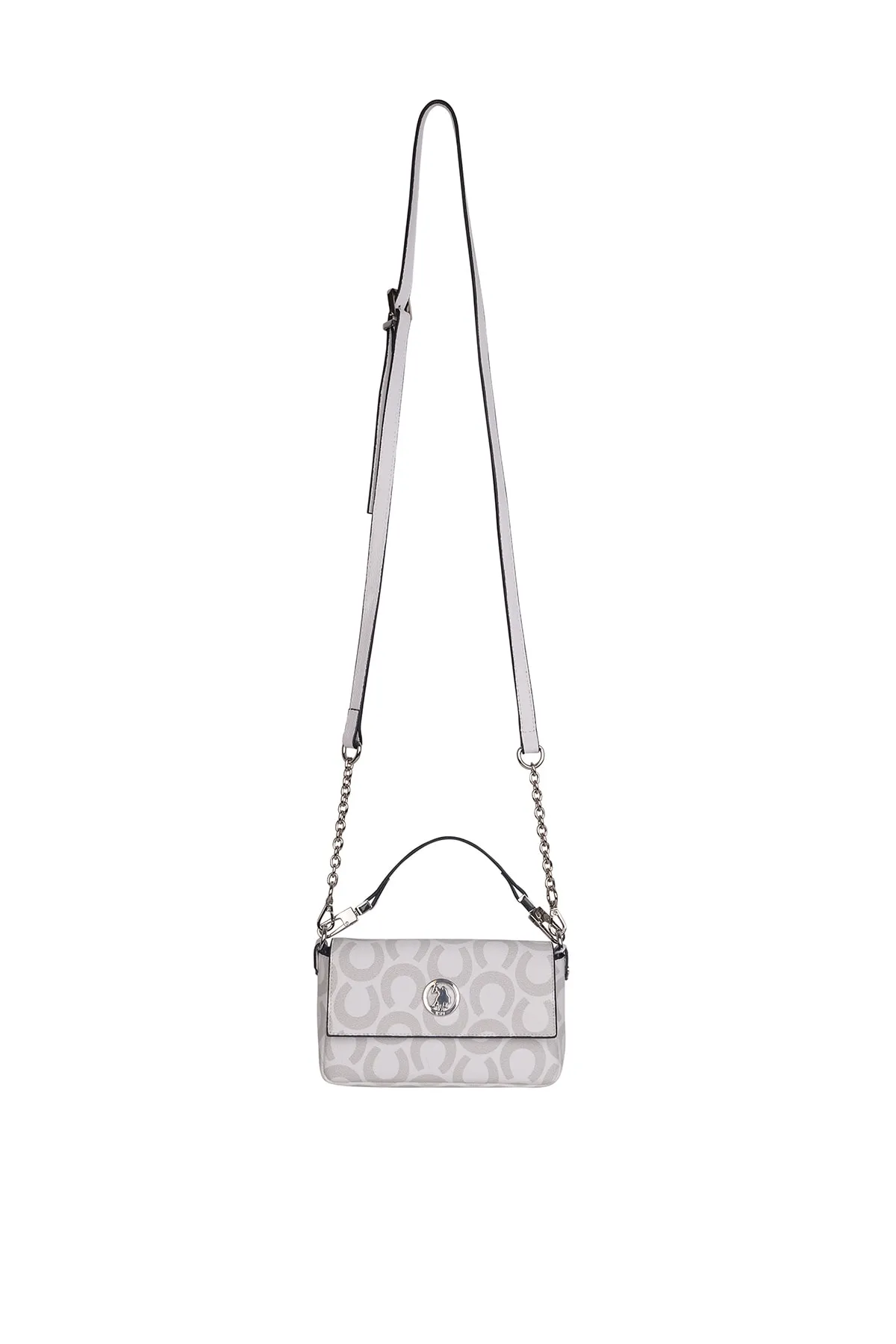 Kadın Omuz Çantası-Beyazgri-Beyaz 