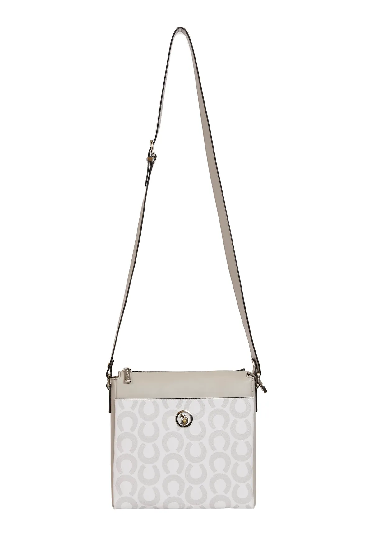 Kadın Omuz Çantası-Beyazgri-Beyaz 