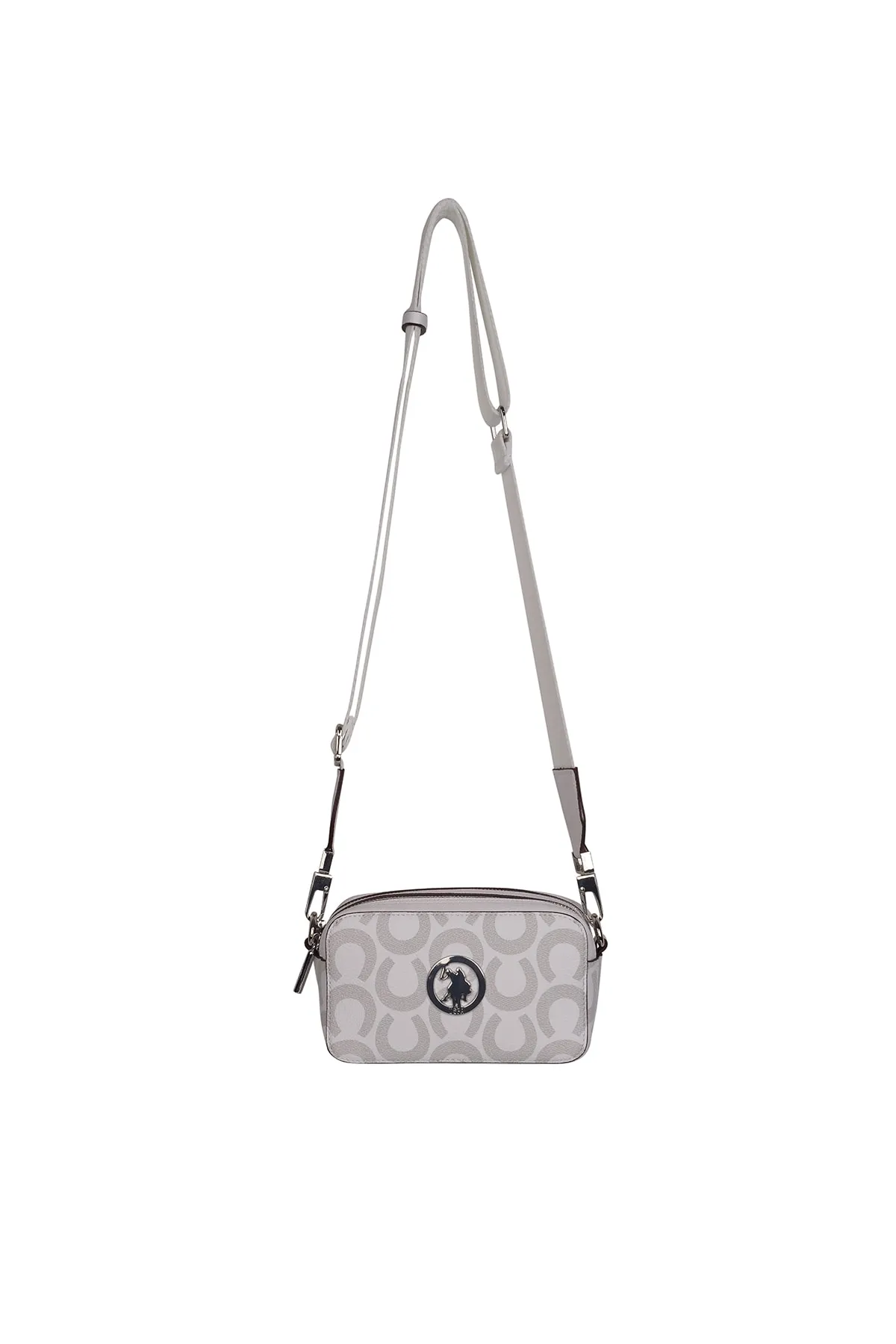 Kadın Omuz Çantası- BeyazGri-Beyaz 