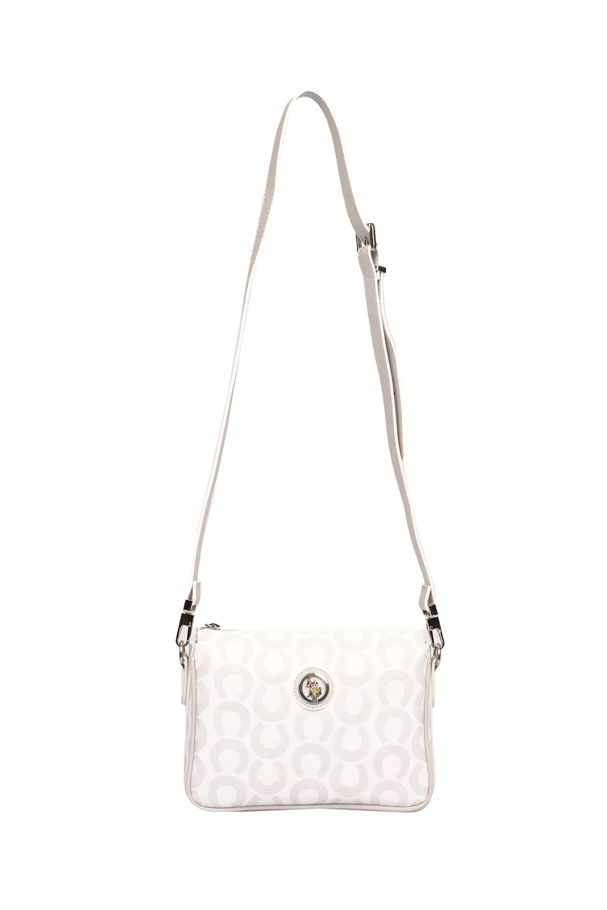 Kadın Omuz Çantası-Geyazgri-Beyaz 