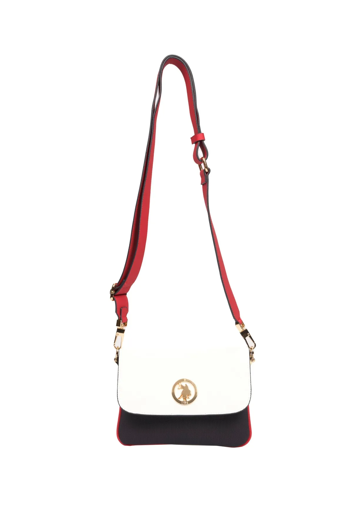 Kadın Omuz Çantası-Lacivert-Kırmızı-Beyaz 