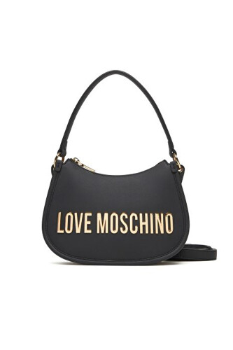 Kadın Omuz Çantası Logo Detaylı – Siyah - Love Moschino