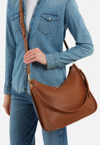 Kadın Omuz Çantası-Taba 