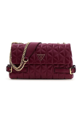 Kadın Paisleigh Omuz Çantası - Bordo - Guess