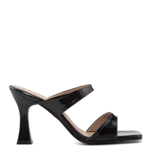 Kadın Percyn Topuklu Terlik-Siyah 