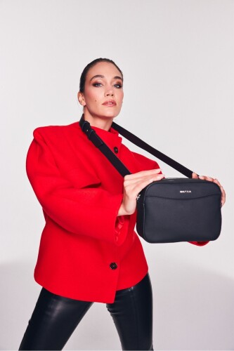 Kadın Postacı Çantası - Siyah 