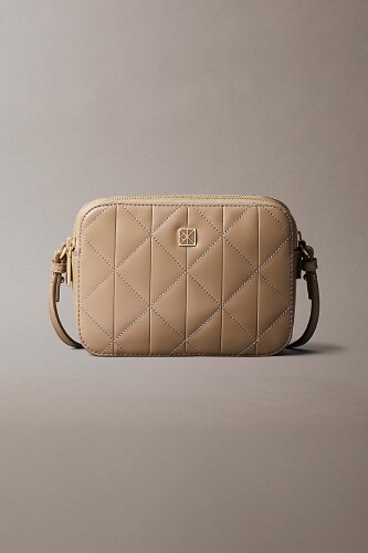 Kadın Quilted Camera Bag Omuz Çantası - Bej - Calvin Klein