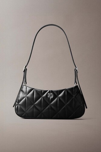 Kadın Quilted Omuz Çantası - Siyah - Calvin Klein