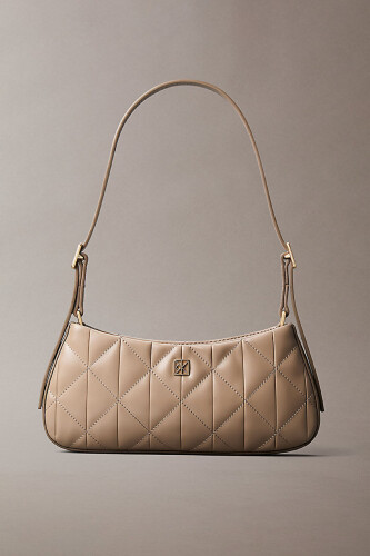 Kadın Quilted Small Omuz Çantası - Bej - Calvin Klein