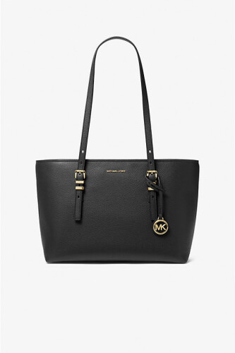 Kadın Quinn Orta Boy Tote Omuz Çantası - Siyah 