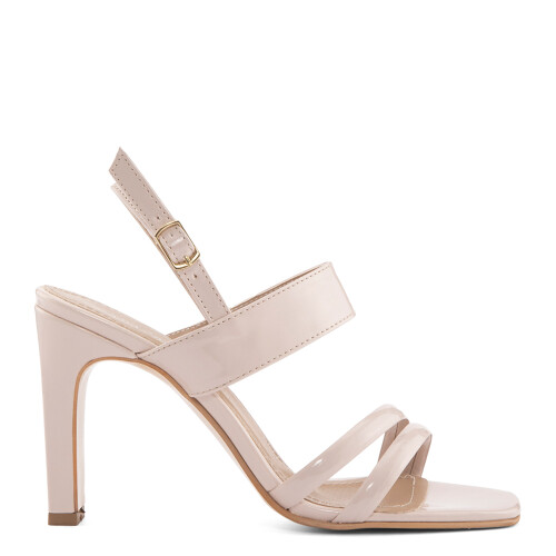 Kadın Randye Topuklu Sandalet-Bej 