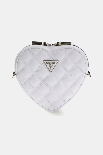 Kadın Rianee Quilt Kapitoneli Mini Çapraz Çanta - Beyaz - Guess