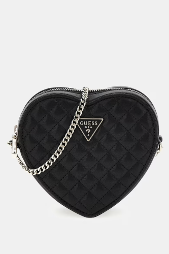 Kadın Rianee Quilt Kapitoneli Mini Çapraz Çanta - Siyah - Guess