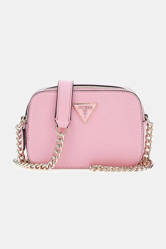 Kadın Saffiano Noelle Çapraz Askılı Çanta - Pembe 