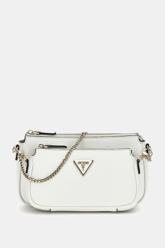 Kadın Saffiano Noelle Mini Çapraz Çanta - Beyaz 