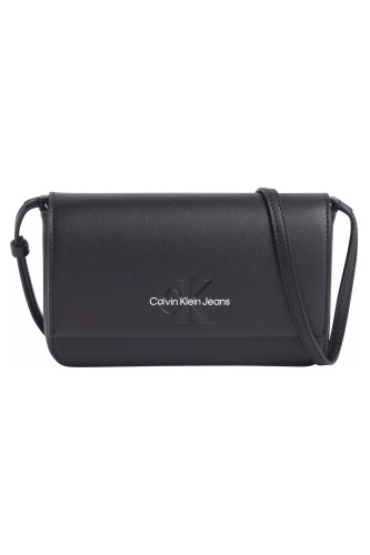 Kadın SCULPTED EW FLAP PHONE CB MONO Omuz Çantası-Siyah 