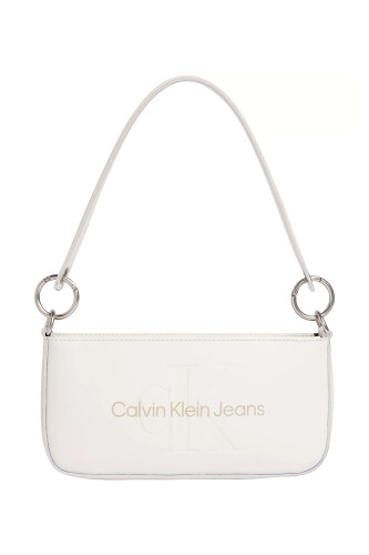 Kadın SCULPTED SHOULDER POUCH25 MONO Omuz Çantası-Ekru 