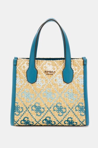 Kadın Silvana Mini El Çantası - Mavi - Guess