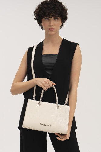 Kadın SLY El Çantası - Beyaz - Sisley