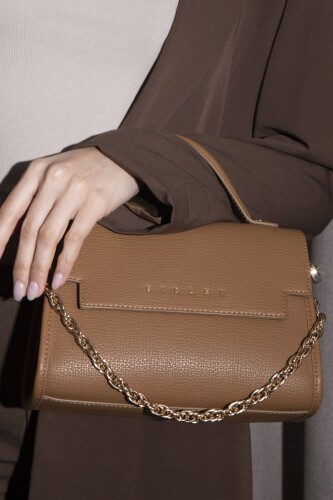 Kadın Sly Kırınkıl El Çantası - Camel 