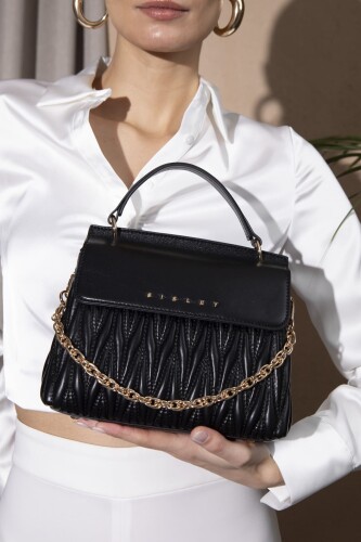 Kadın Sly Kırınkıl El Çantası - Siyah 