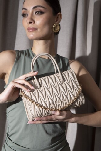 Kadın Sly Kırınkıl El Çantası - Ten 