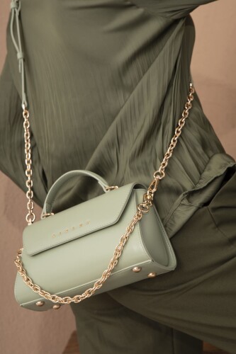 Kadın Sly Kırınkıl El Çantası - Yeşil 