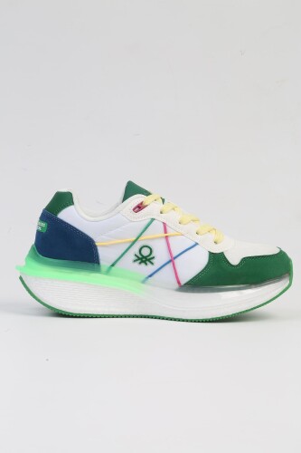 Kadın Spor Ayakkabı BNI-10044-Beyaz-Yeşil 