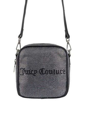 Kadın Taş Desenli Omuz Çantası - Siyah 