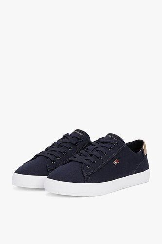 Kadın Th Canvas Lace Up Sneakers - Lacivert 